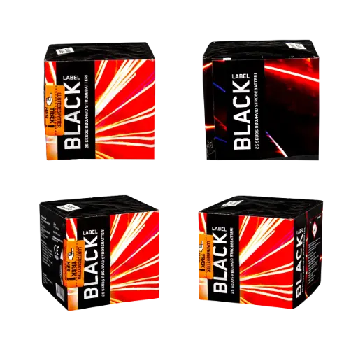 [D25--20]  25 farverige skud i 20 mm rør