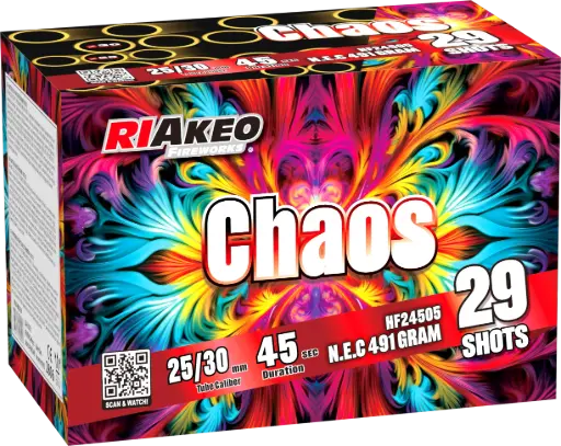 [riak029] RIAKEO CHAOS, Vinkel Batteri, 29 skud